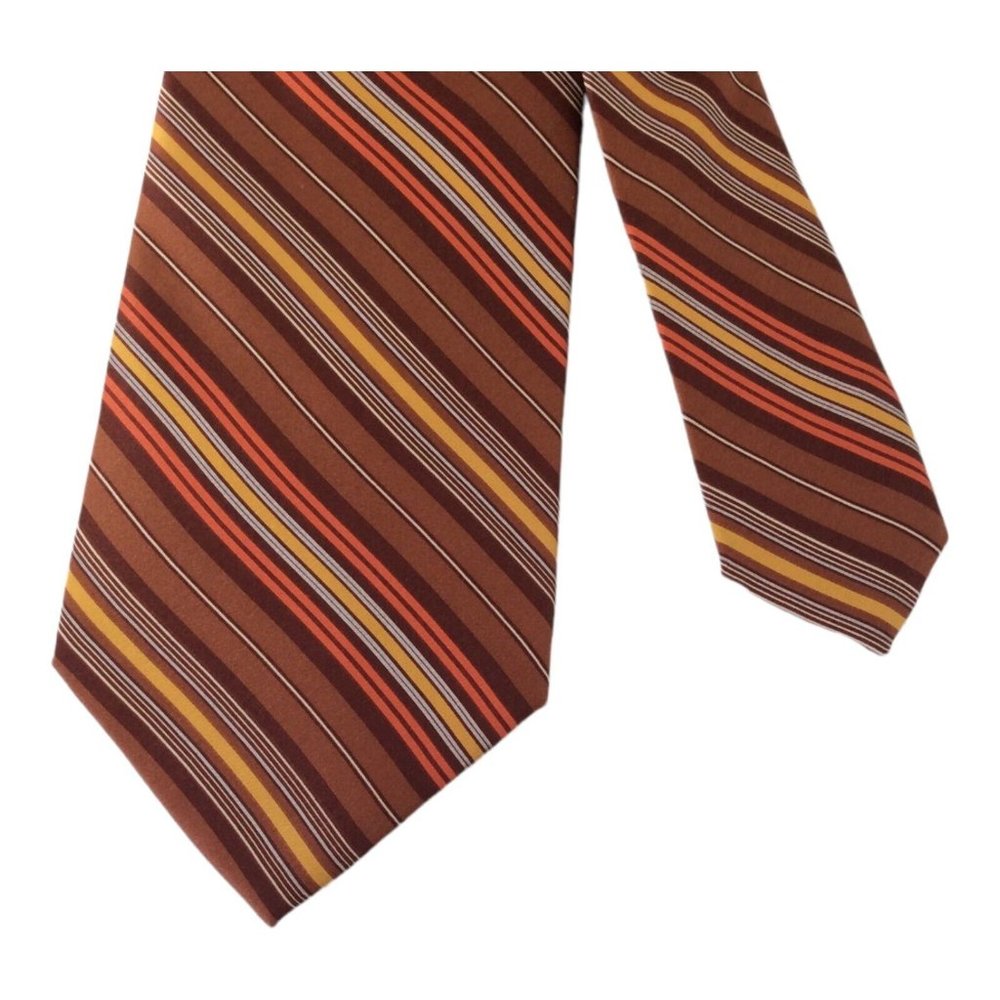 VITALIANO PANCALDI Multicolor Striped Silk Tie Made In Italy  58"/3".3/4 EX CON - Picture 5 of 6